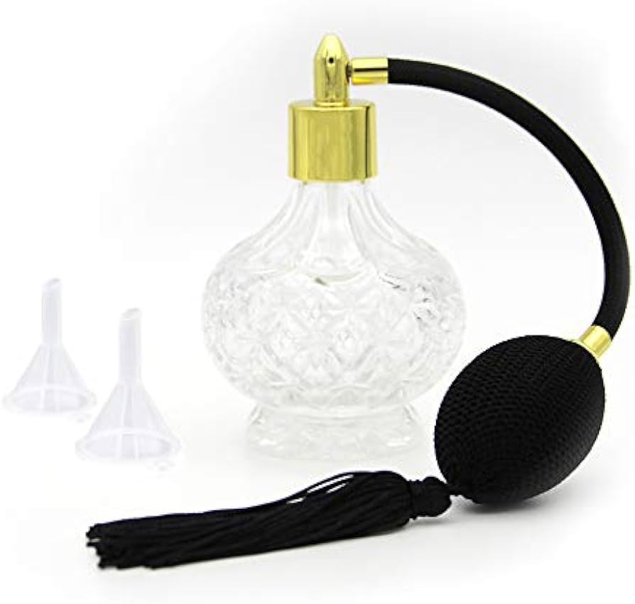 Pro 3 ounce Perfume Atomizer Vintage Style Perfume Bottle Gold Long Spray Tassels Atomizer Pump R... | Amazon (US)