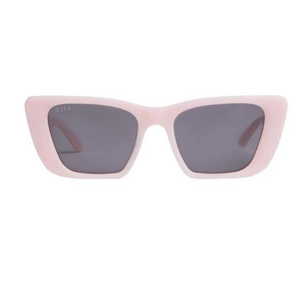 Women's DIFF EYEWEAR Aura Sunglasses Pink Velvet/Grey | Scheels Sports