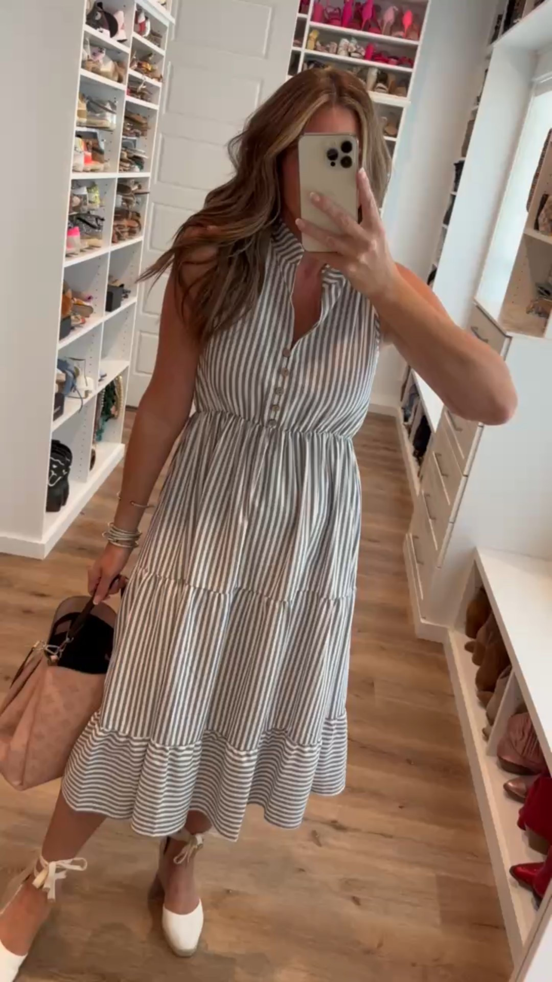 Closet staples you'll reach for again and again. These versatile Amazon styles can be dressed up with heels or kept casual with sandals. Perfect for busy days when you want to look put together without overthinking it. In a small sleeveless shirt midi dress, tie up espadrille wedges and accessories- fits tts. Shop dandy, basics, amazon, budget friendly, maxi dress, designer inspired

#LTKStyleTip #LTKFindsUnder50 #LTKSeasonal