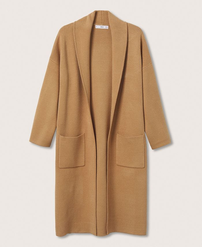 MANGO Women's Oversized Coat with Pockets & Reviews - Sweaters - Women - Macy's | Macys (US)