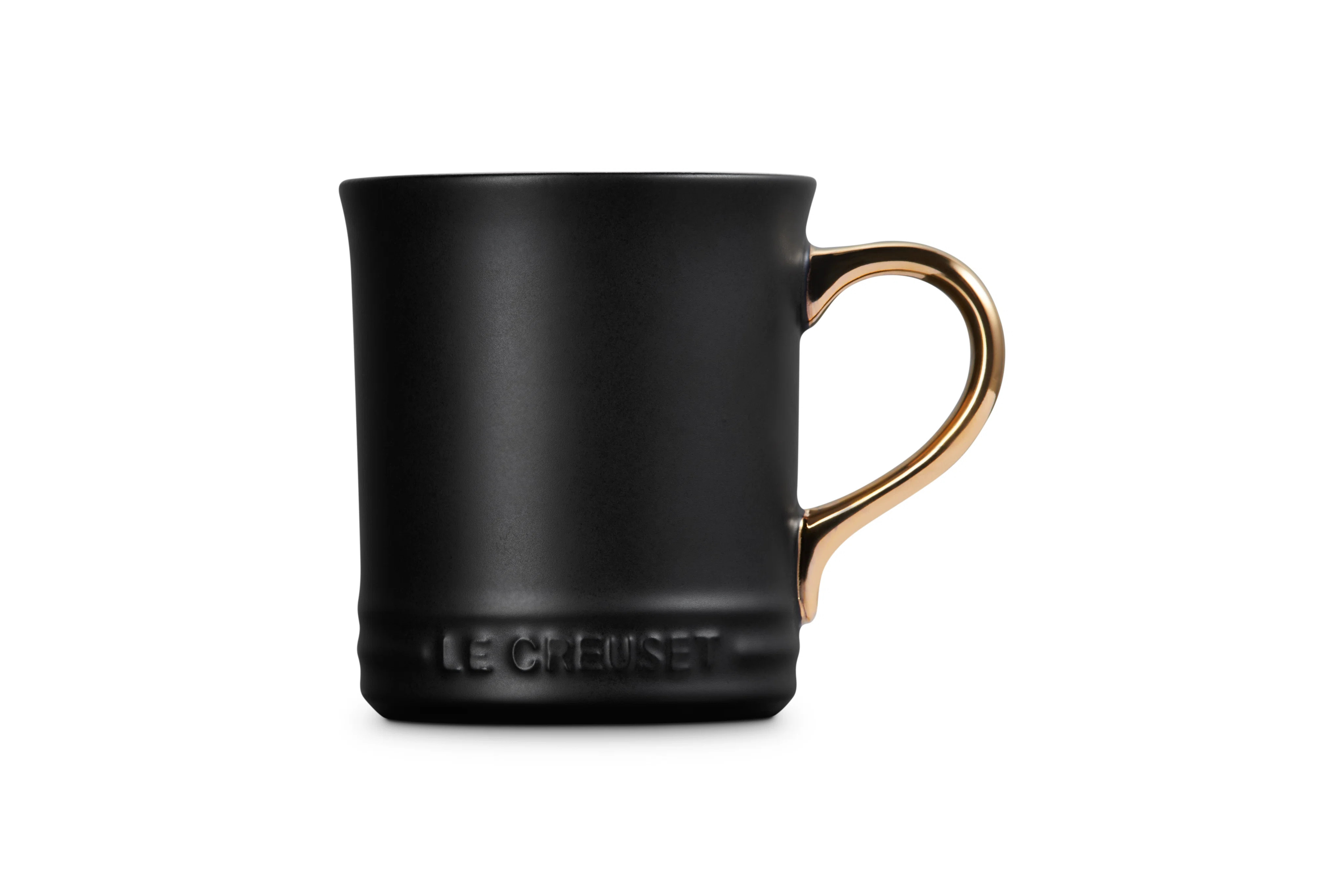 Le Creuset Stoneware Mug With Gold Metallic Handle, 14 Oz. | Wayfair North America
