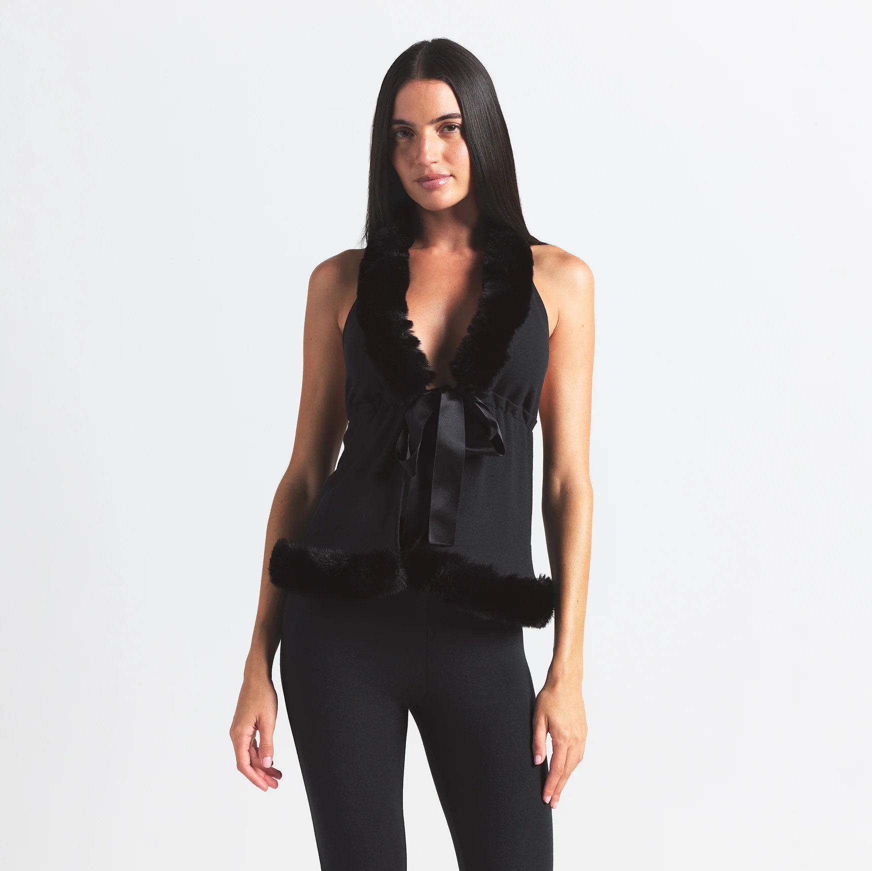 SKIMS CLOUD HALTER TOP | ONYX | SKIMS (US)