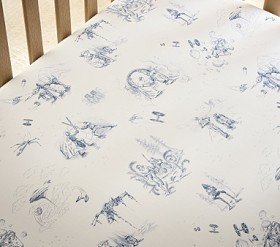 <i>Star Wars</i>™ Toile Organic Crib Fitted Sheet | Pottery Barn Kids