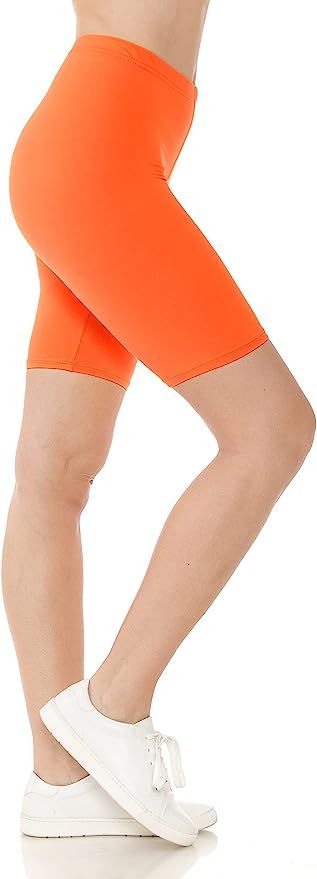Leggings Depot Women's Fashion Biker Workout Shorts Popular Prints & Solid Color | Amazon (US)