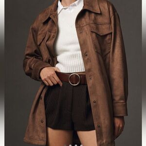 Pilcro - The Tillie Relaxed Faux-Suede Shacket | Poshmark