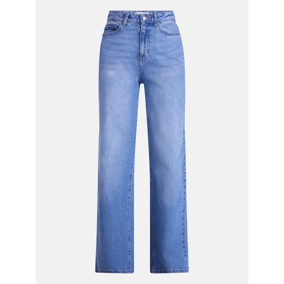 Scenario Women's Wide Leg Jeans, Sizes 0-20 | Walmart (US)