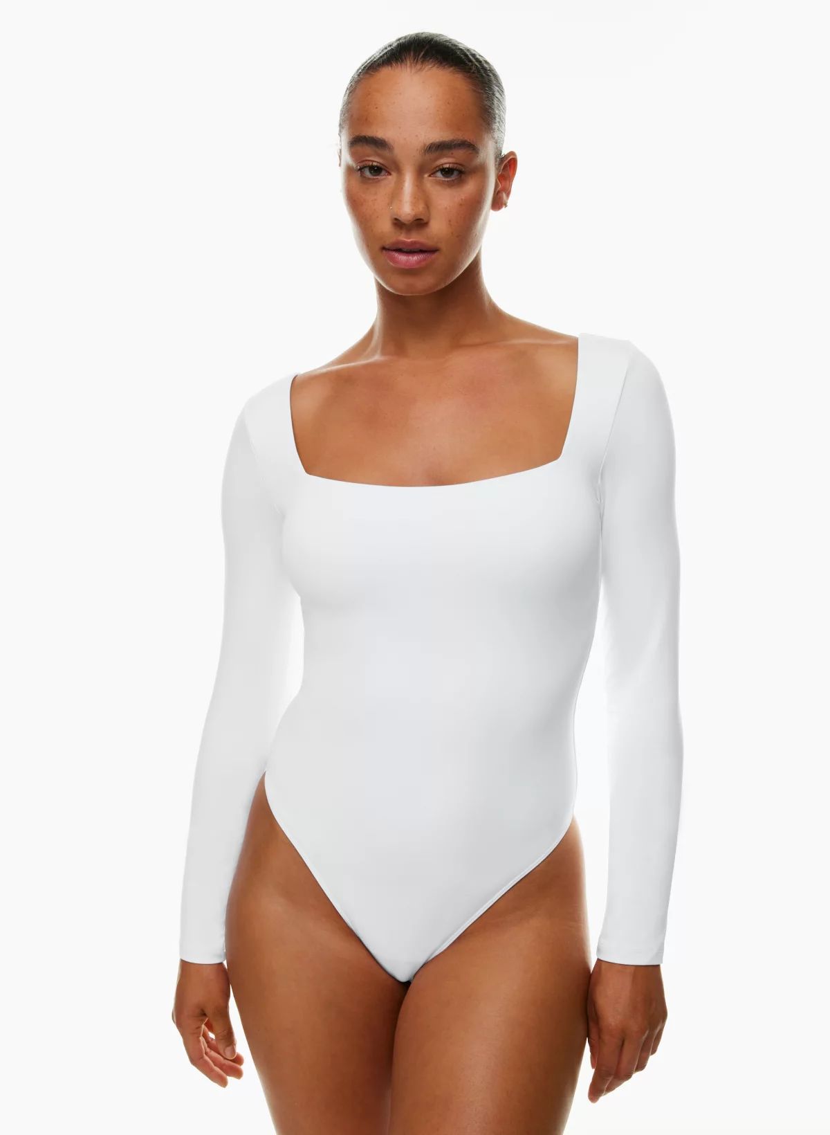 CONTOUR SQUARENECK LONGSLEEVE BODYSUIT | Aritzia