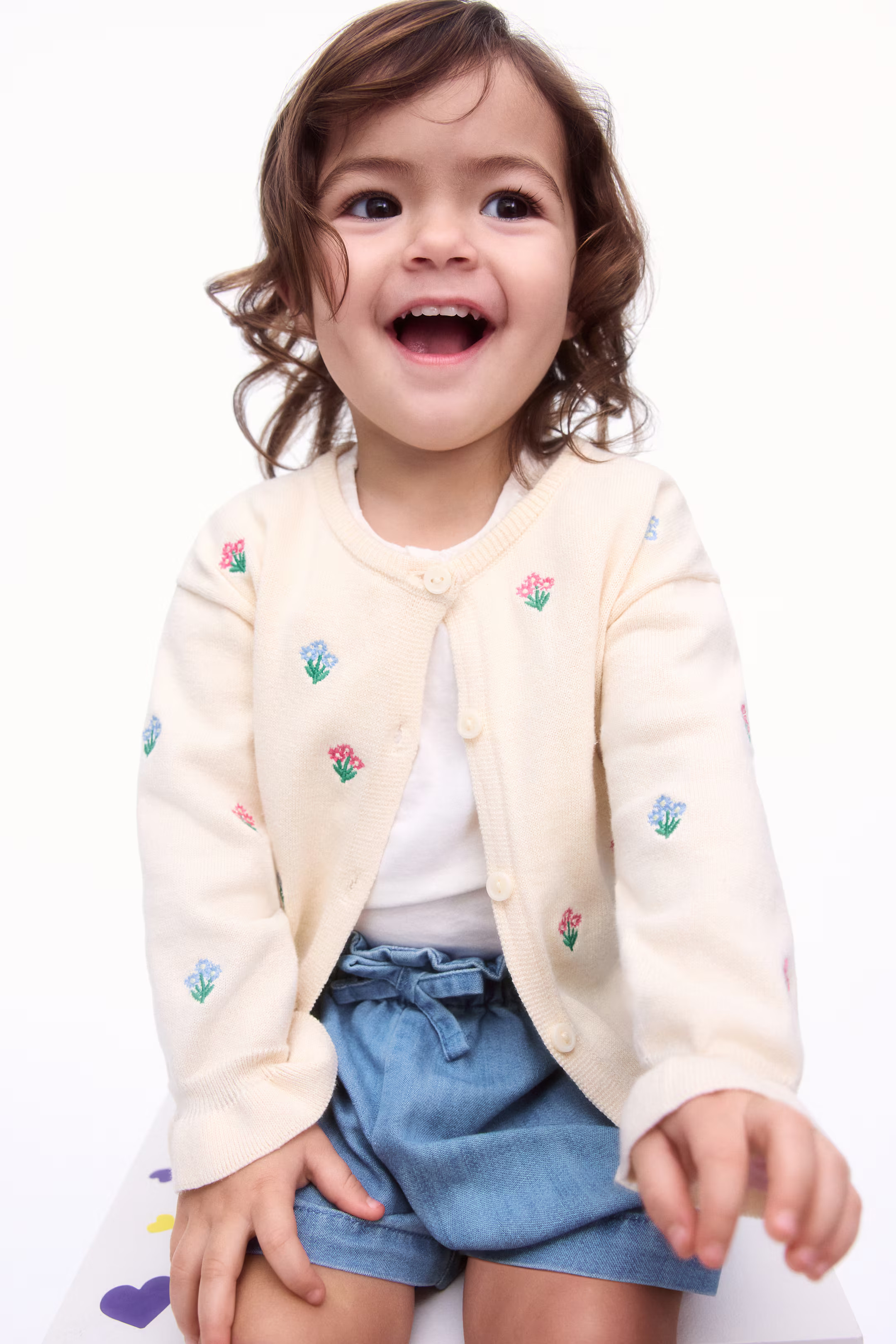 Paper-Bag Shorts - Denim blue - Kids | H&M US | H&M (US + CA)