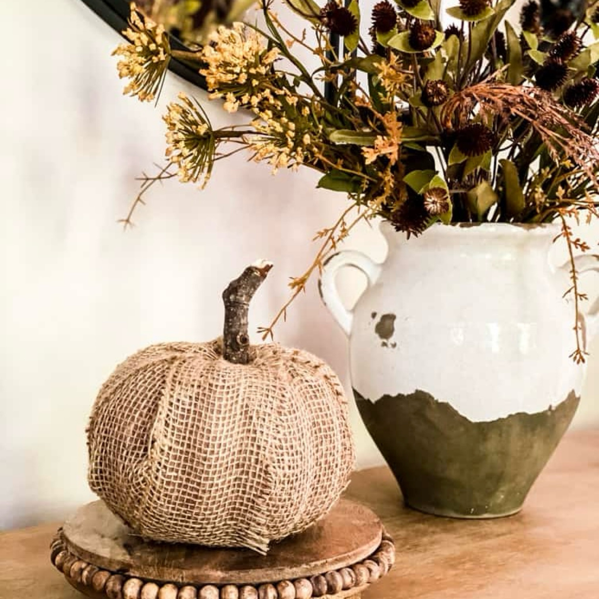 Turn a regular dollar store pumpkin into this DIY burlap pumpkin that’s the perfect accent for fall decorating. 

#LTKSeasonal #LTKfindsunder50 #LTKhome