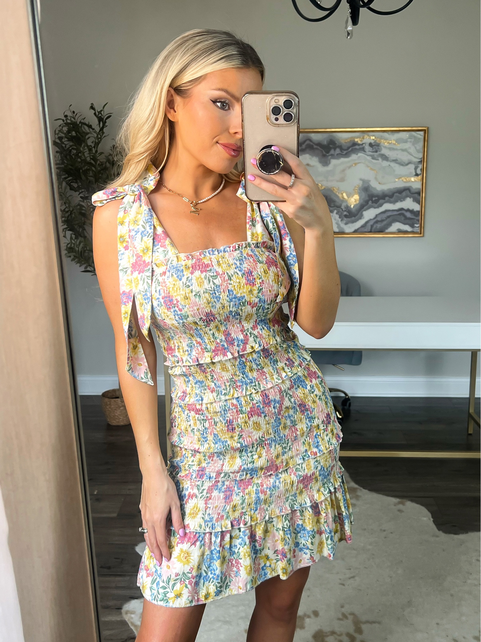 Bow dress. Floral dress. Easter dress. Spring dress. Spring style. Smocked dress  

#LTKSeasonal #LTKstyletip #LTKunder100