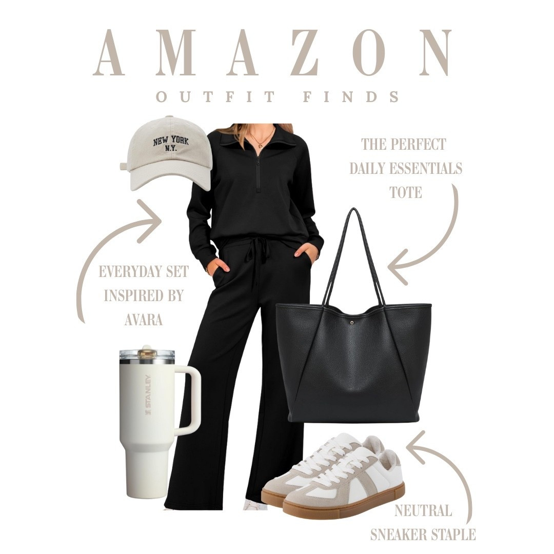 Casual athleisure with a clean feel. Love this Avara inspired black set, perfect for school drop offs.

#LTKOver40 #LTKActive #LTKFindsUnder100