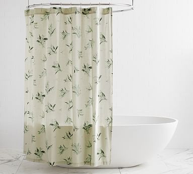 Monique Lhuillier Lily of the Valley Organic Shower Curtain | Pottery Barn (US)