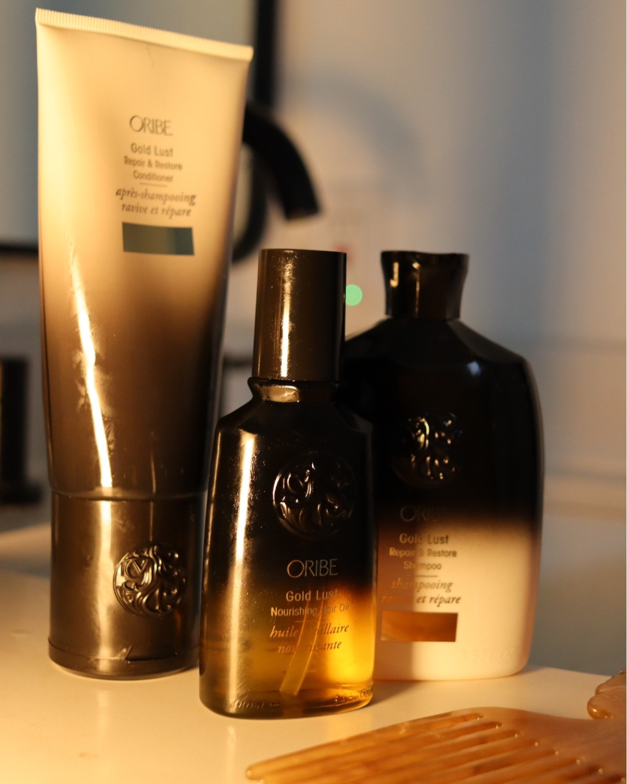 Luxury hair care…. Restoring and repairing shampoo, conditioner and oil. Moisturizes and adds shine. #AD

#LTKbeauty