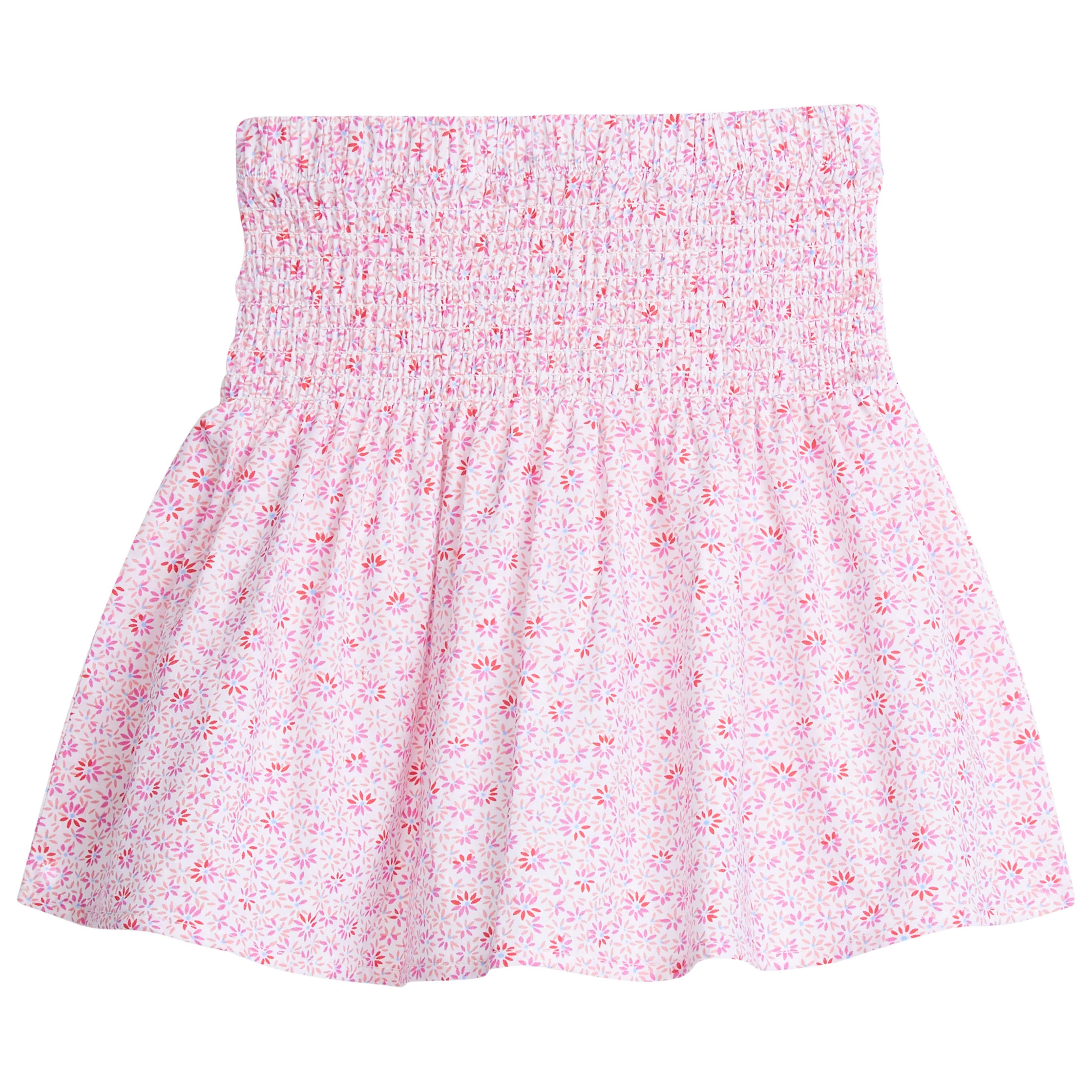 Shirred Circle Skirt - Pink Daisy | BISBY Kids