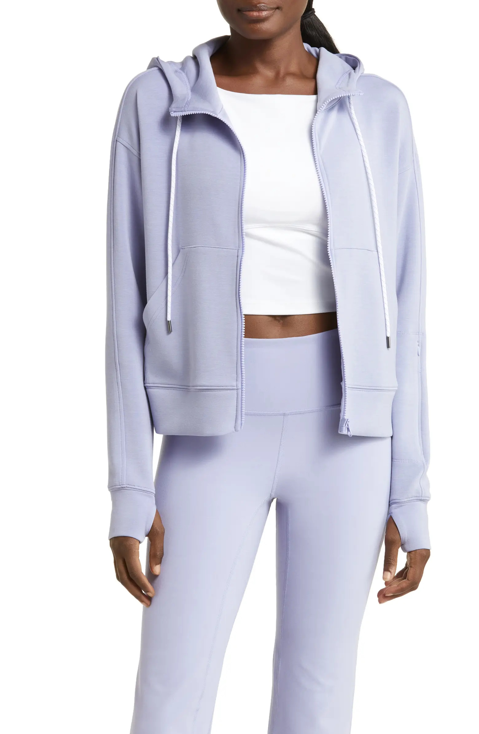 Intention Boxy Modal Blend Zip-Up HoodieZELLA | Nordstrom