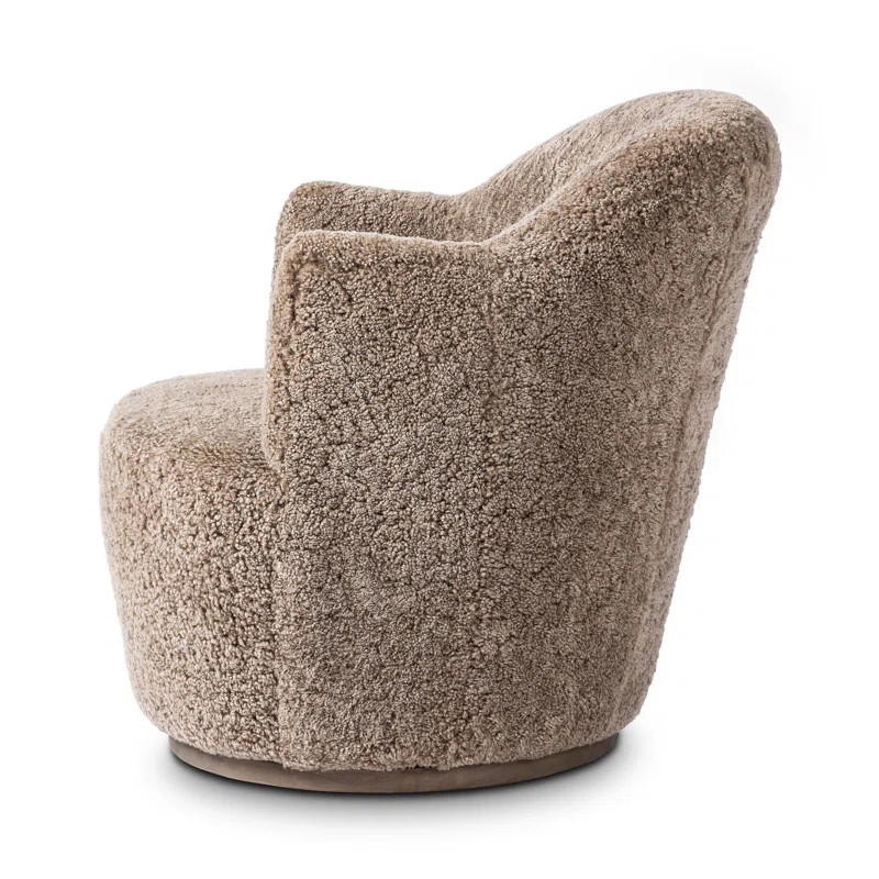 Corson Upholstered Swivel Barrel Chair | Wayfair North America