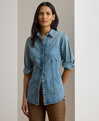 Lauren Ralph Lauren Women's Denim Shirt - Macy's | Macy's