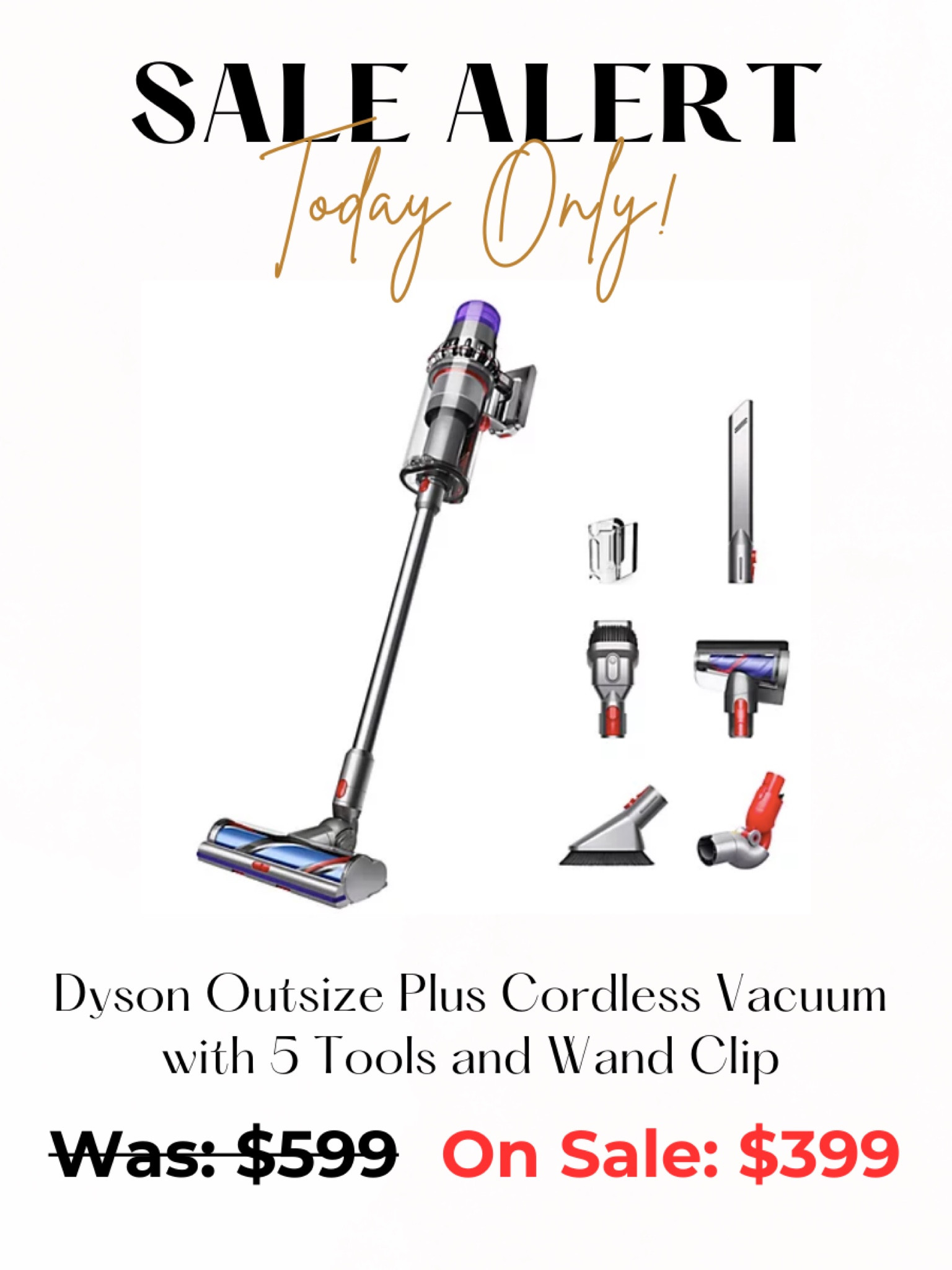 Dyson on Sale! Today only for $399!


Dyson vacuum, qvc deals, home finds, home deals, home cleaning

#LTKsalealert #LTKhome