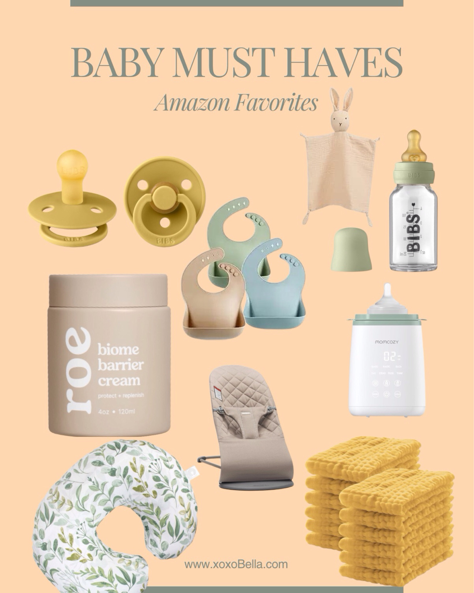 Baby must haves, first time mom, bottles, bibs, bottle warmer, baby needs, baby bouncer, pacifiers

#LTKBaby #LTKFindsUnder100 #LTKFindsUnder50