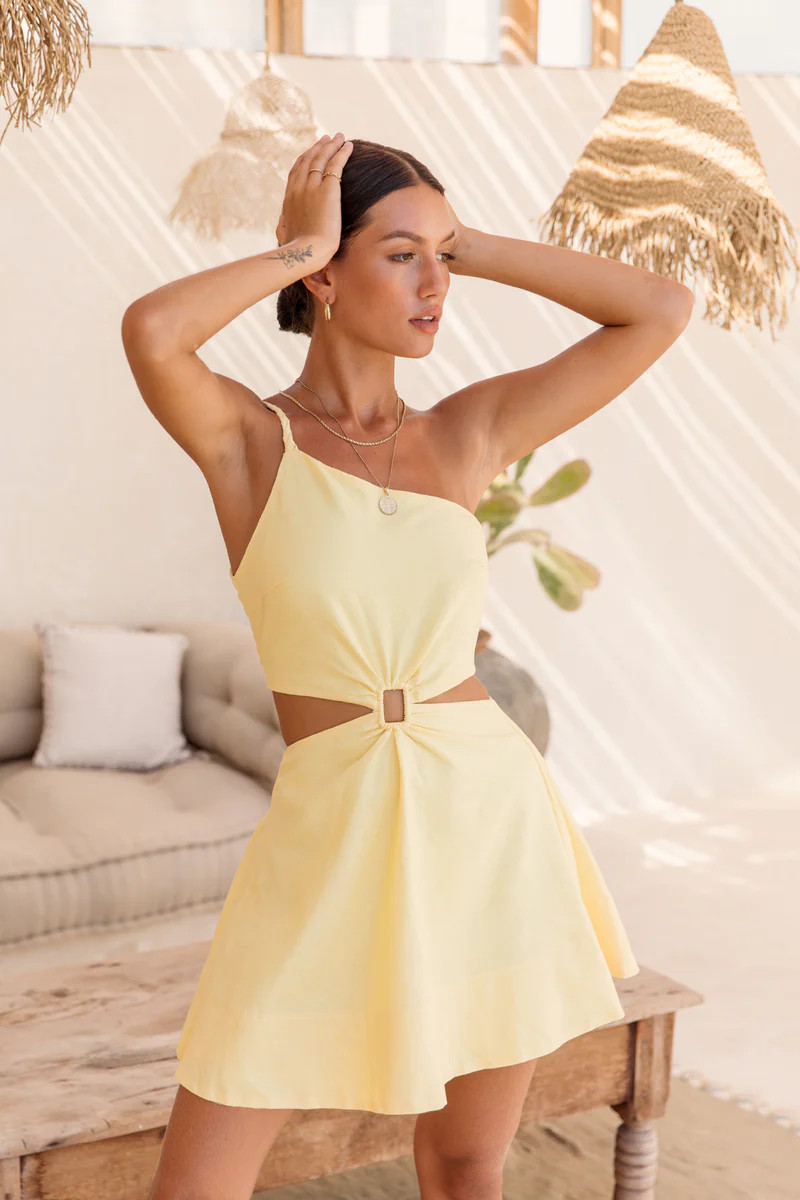 Beginning Of Love Dress Yellow | Fortunate One