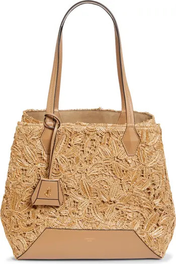 Medium Diamond Raffia Tote | Nordstrom