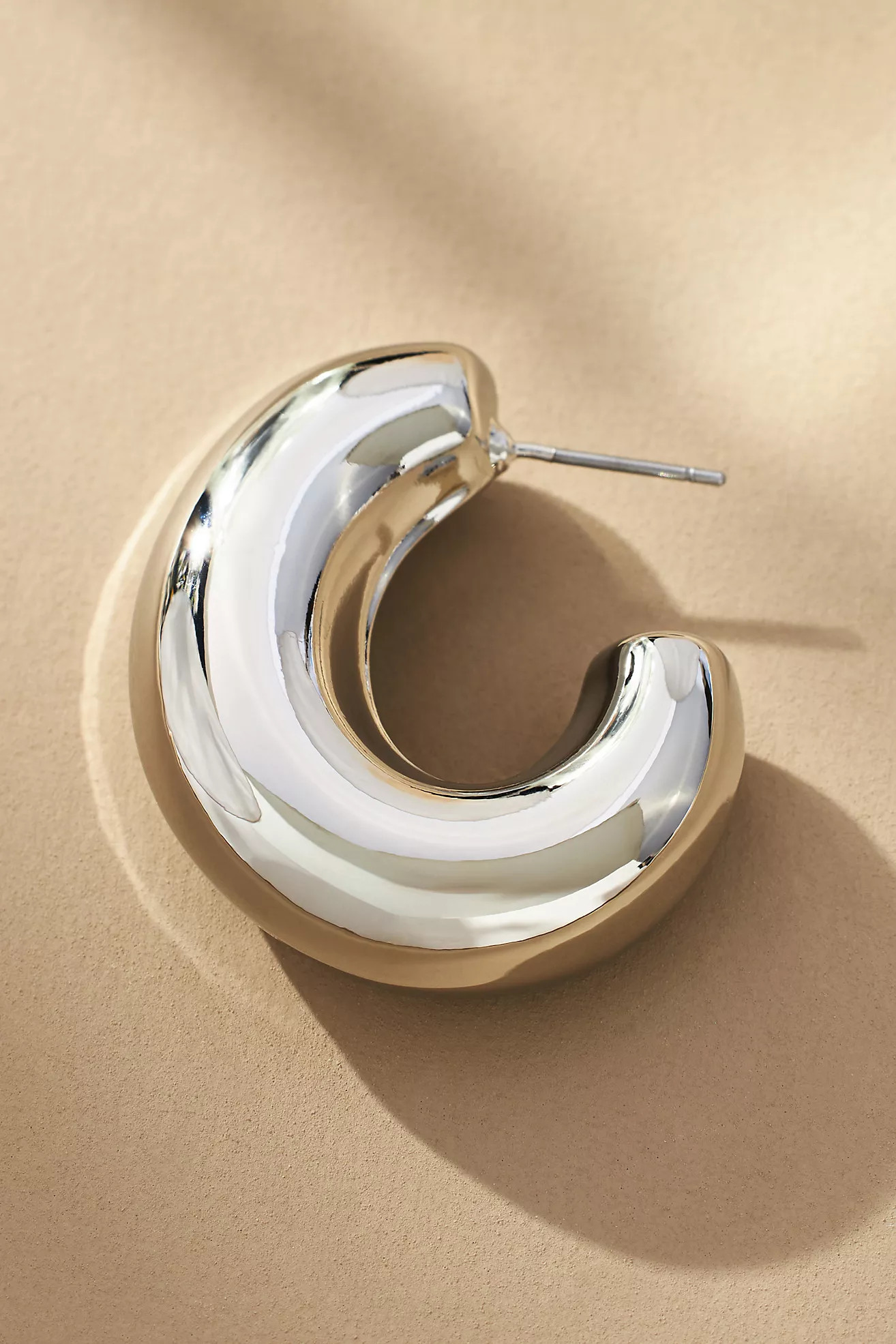 Chunky Metal Hoop Earrings | Anthropologie (US)