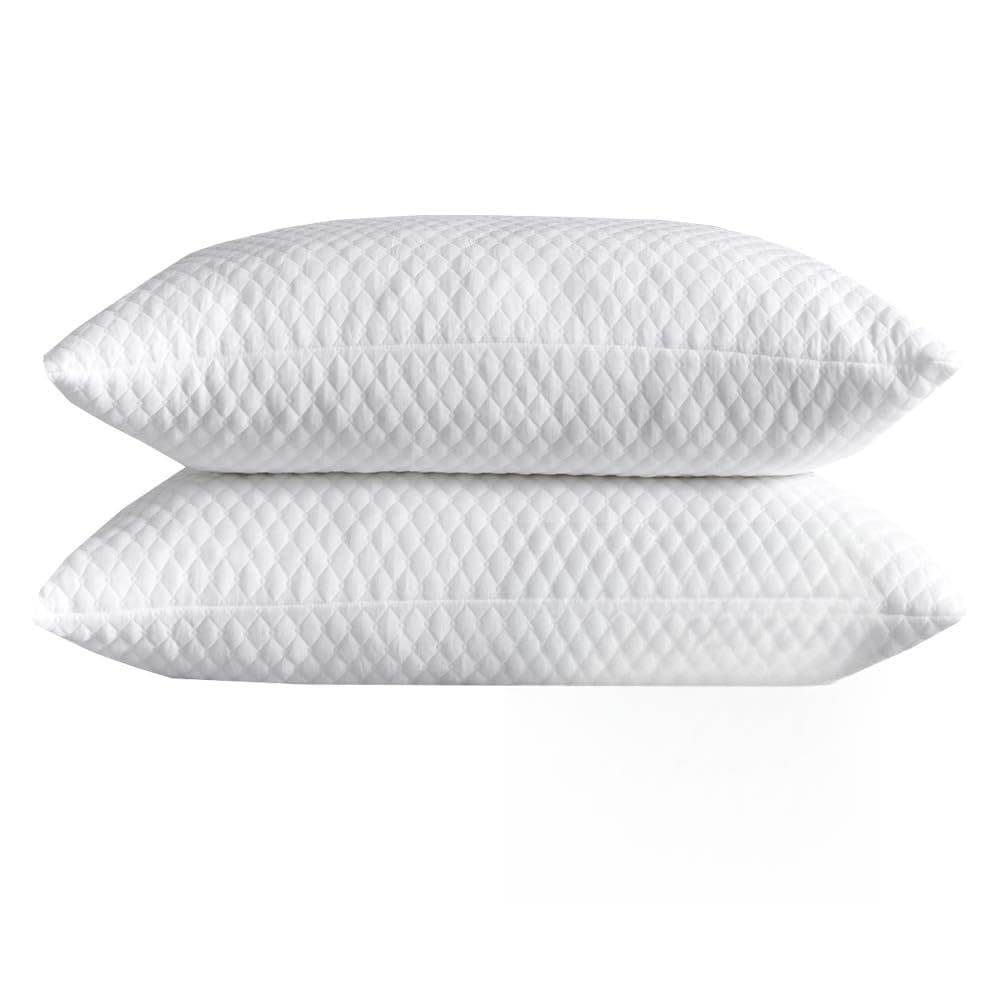 NTCOCO Shredded Memory Foam Bed Pillows for Sleeping Queen Size Set of 2,with Washable Removable ... | Amazon (US)