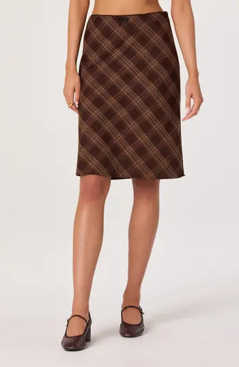 Plaid Slip Skirt | Nordstrom