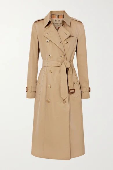 The Chelsea Long cotton-gabardine trench coat | NET-A-PORTER (US)