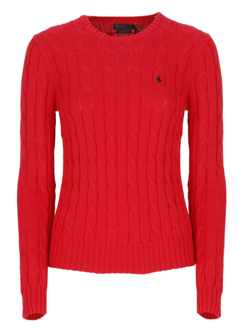 Red Cotton Sweater | Shop Simon