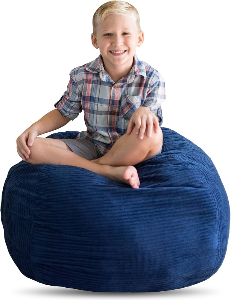 Creative QT Stuff ’n Sit Extra Large 38’’ Bean Bag Storage Cover for Stuffed Animals & Toys... | Amazon (US)