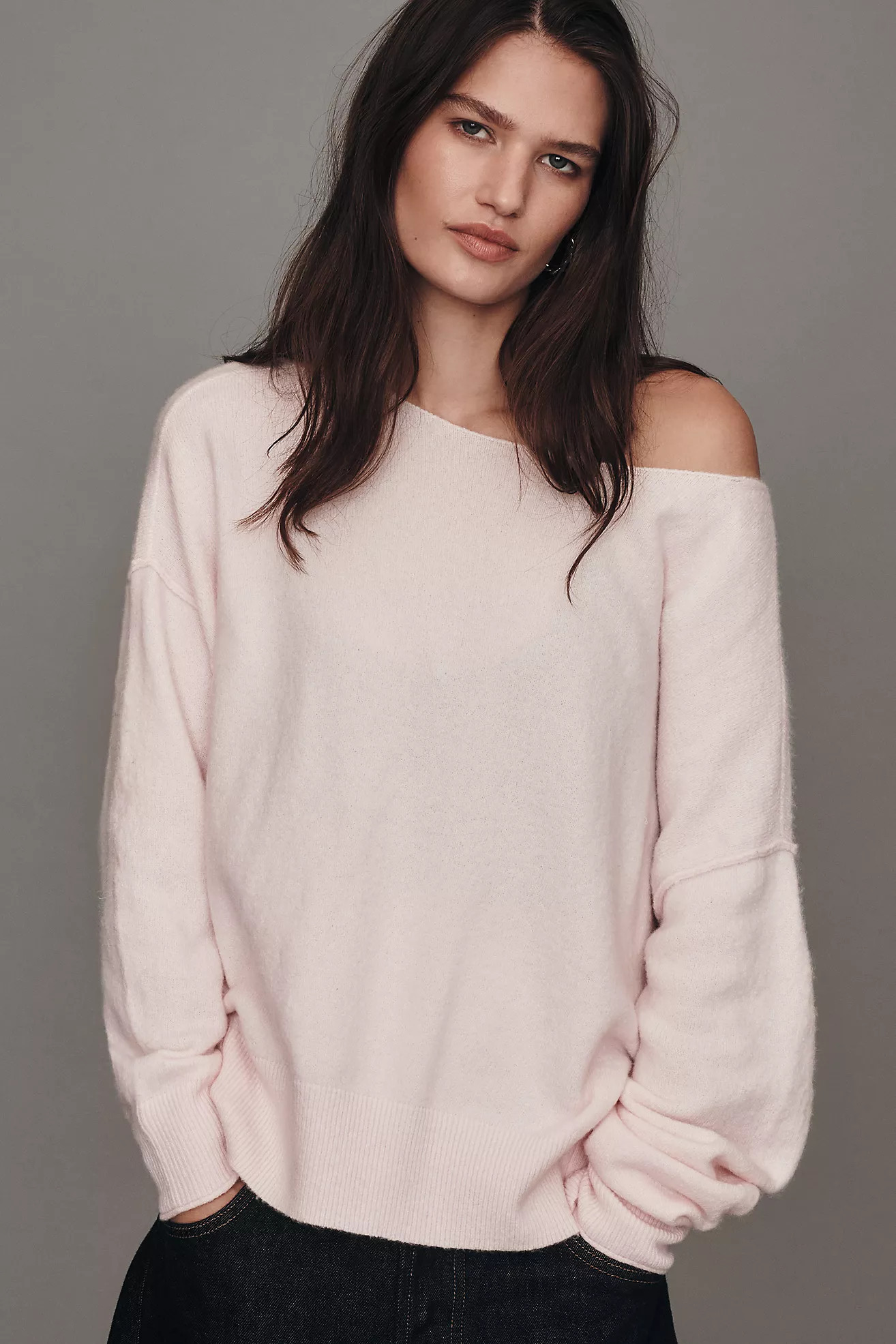 The Haley Boat-Neck Wool Blend Sweater | Anthropologie (US)