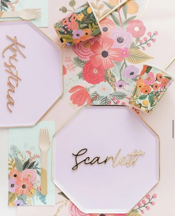 Custom Acrylic Place Settings | Etsy (US)