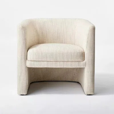 Vernon Accent Chair Tan Striped - Latitude Run Designed With Studio Mcgee | Wayfair North America