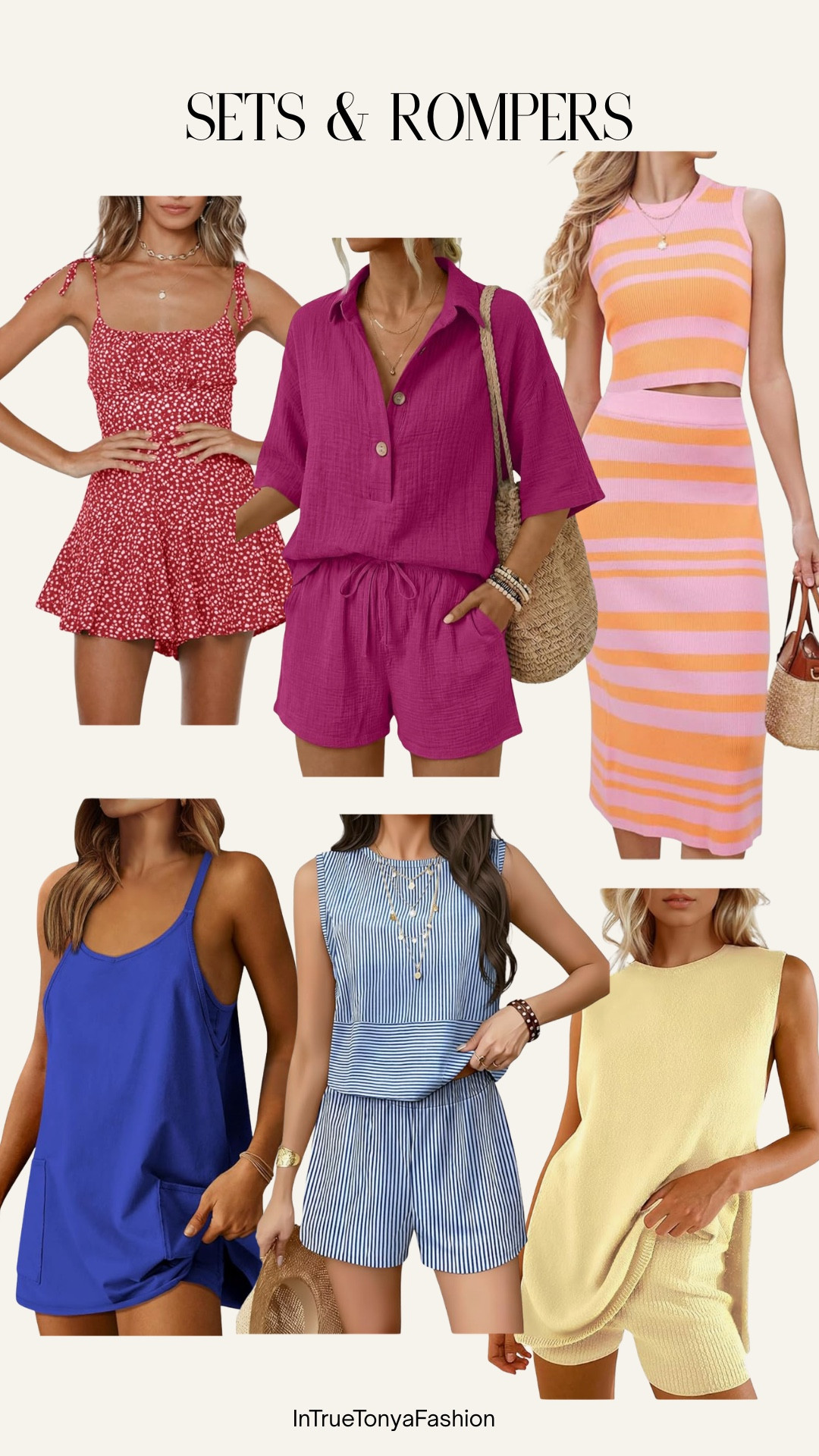 Summer matching sets and rompers from amazon 





Amazon outfits, summer outfit inspo, outfit ideas, casual outfits amazon, amazon outfits every day, outfit ideas 2026, summer outfits, Memorial Day sale

#LTKSaleAlert #LTKPetite #LTKootd