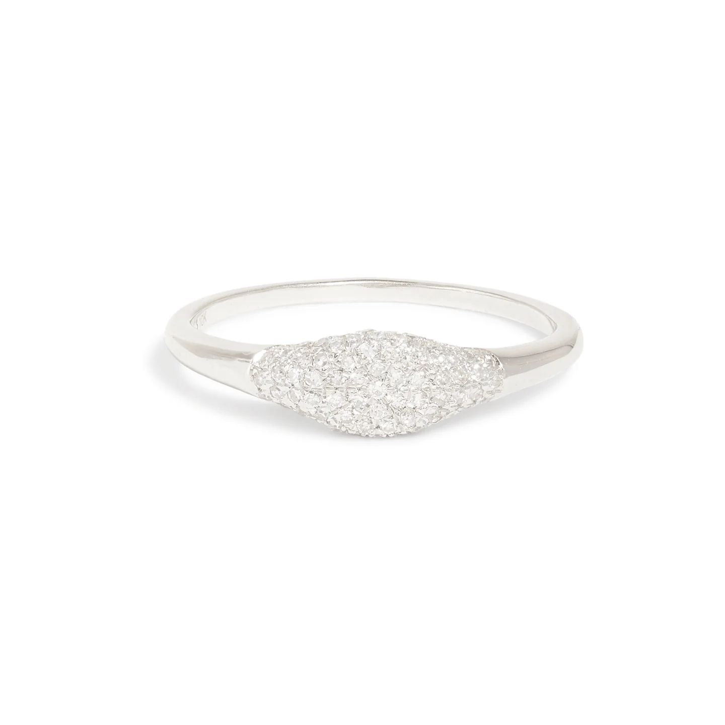 Sparkle Mini Signet Ring | Stone & Strand