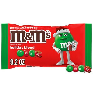 M&M's, Peanut Butter Milk Chocolate Red and Green Christmas Candy, 9.2 oz | CVS Health