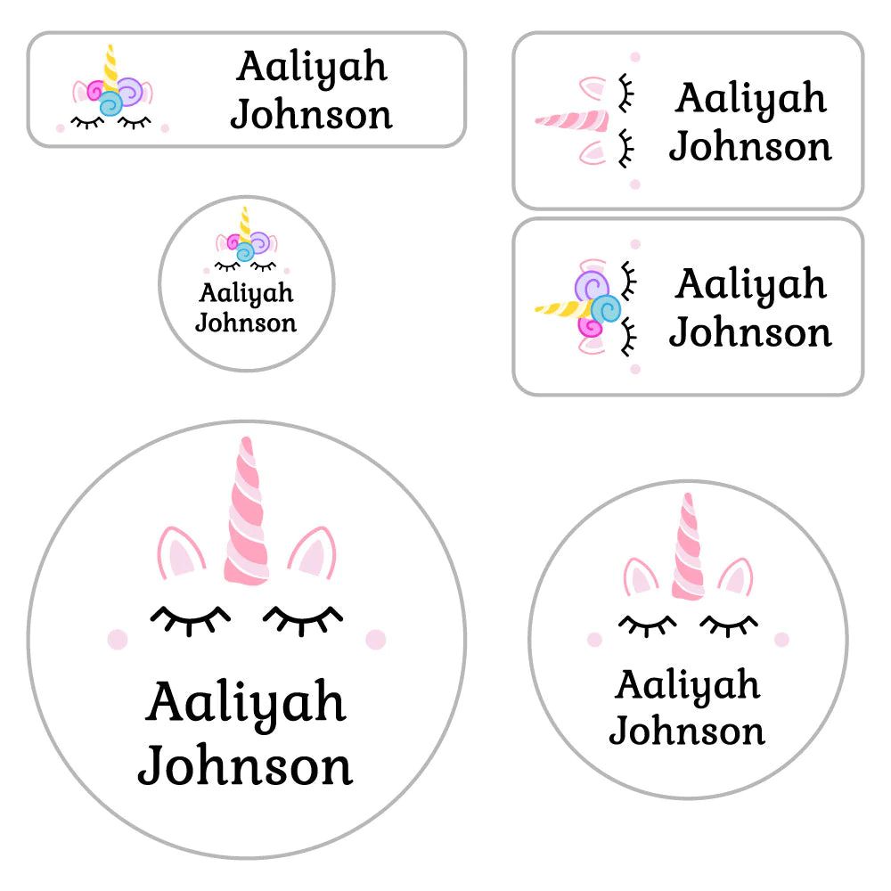 Unicorn Preschool Labels Pack | Name Bubbles
