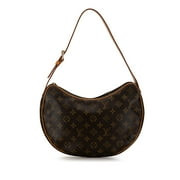 Pre-Owned Authenticated Louis Vuitton Monogram Croissant MM Canvas Brown Hobo Bag Unisex (Good) -... | Walmart (US)