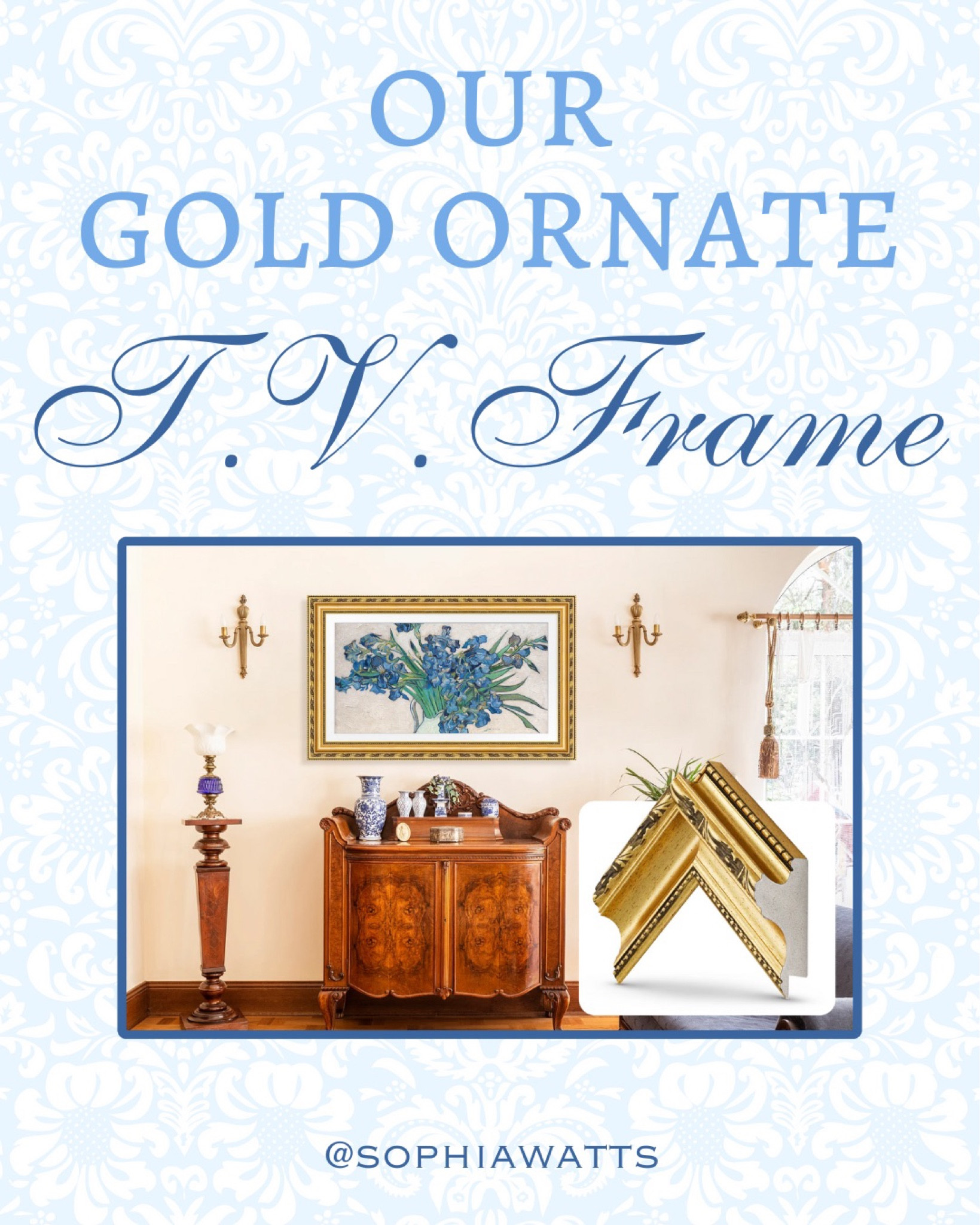 Pricey, but makes ALL the difference!!! We got the ornate gold frame! This is only for the Samsung frame tv!🙌🏼

#LTKhome