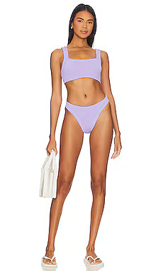 Hunza G Xandra Bikini Set in Lilac from Revolve.com | Revolve Clothing (Global)
