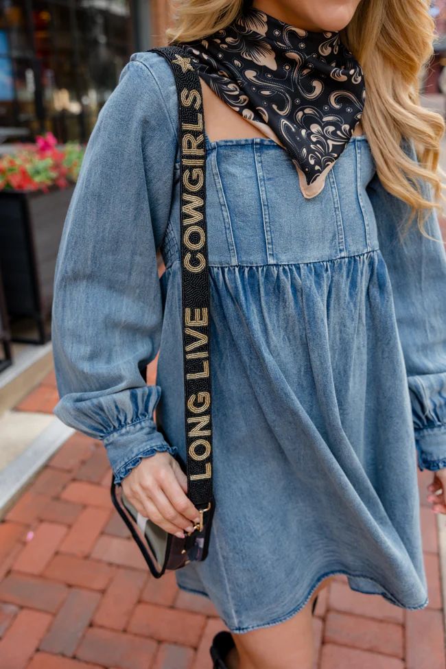 Long Live Cowgirls Beaded Bag Strap | Pink Lily