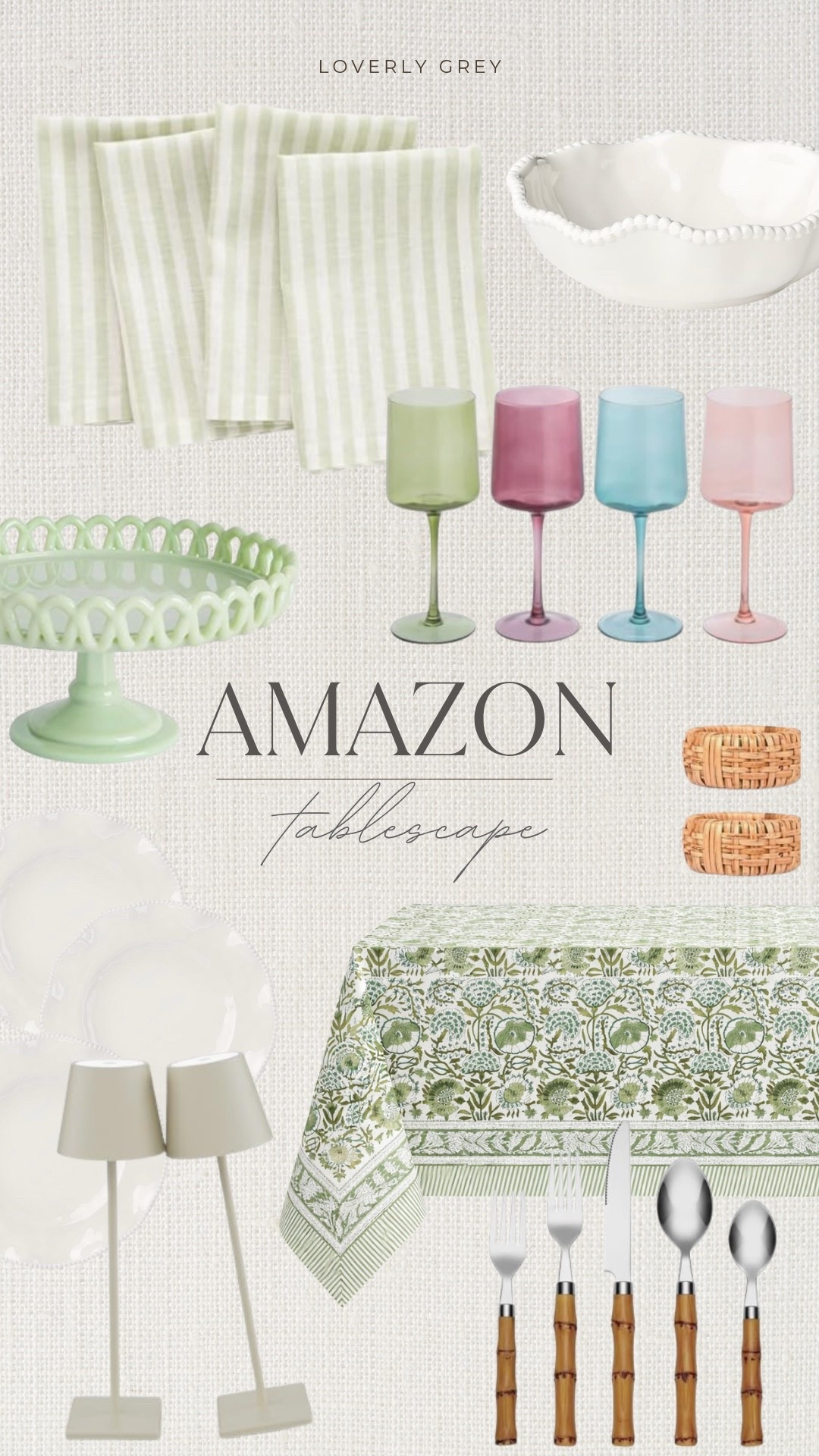 Amazon tablescape perfect for spring and summer patio entertaining! 

#LTKSeasonal #LTKHome