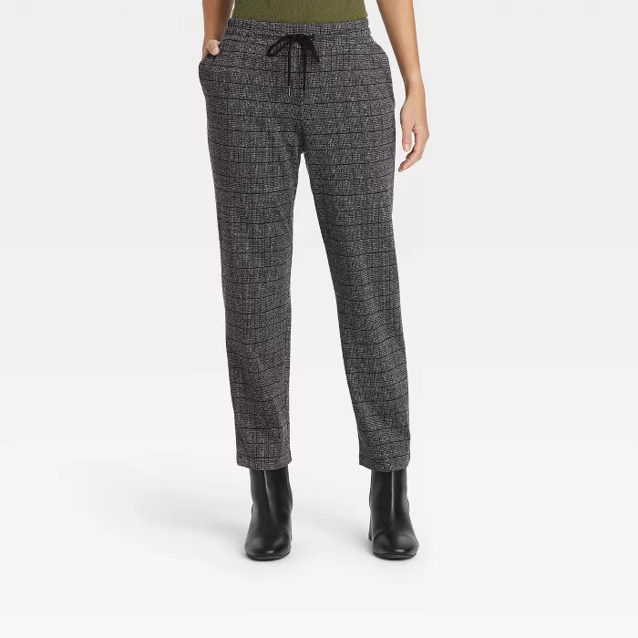Women's High-Rise Knit Drawstring Ankle Pull-On Pants - A New Day™ | Target