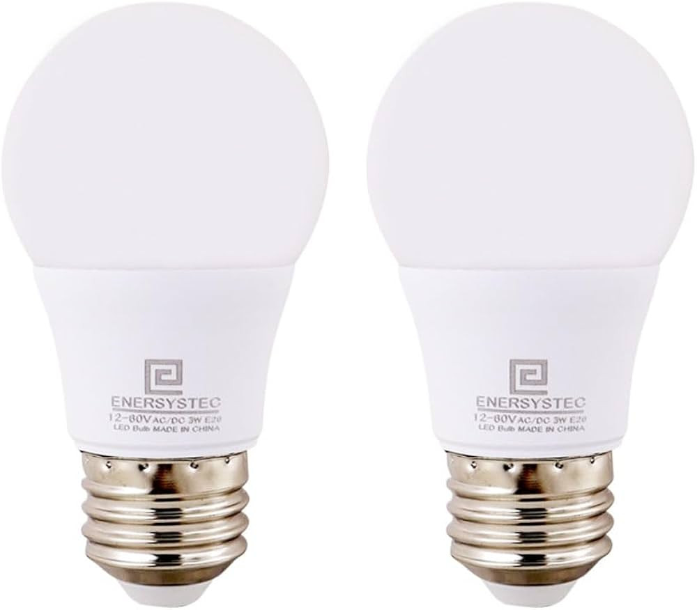 12V-60V LED Light Bulb E26 Low Voltage, Not for 120V, 3000K Warm Light Color, 3W LED Equivalent 2... | Amazon (US)