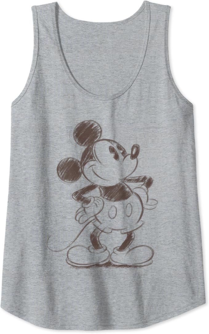Disney Mickey And Friends Mickey Mouse Sketch Portrait Tank Top | Amazon (US)