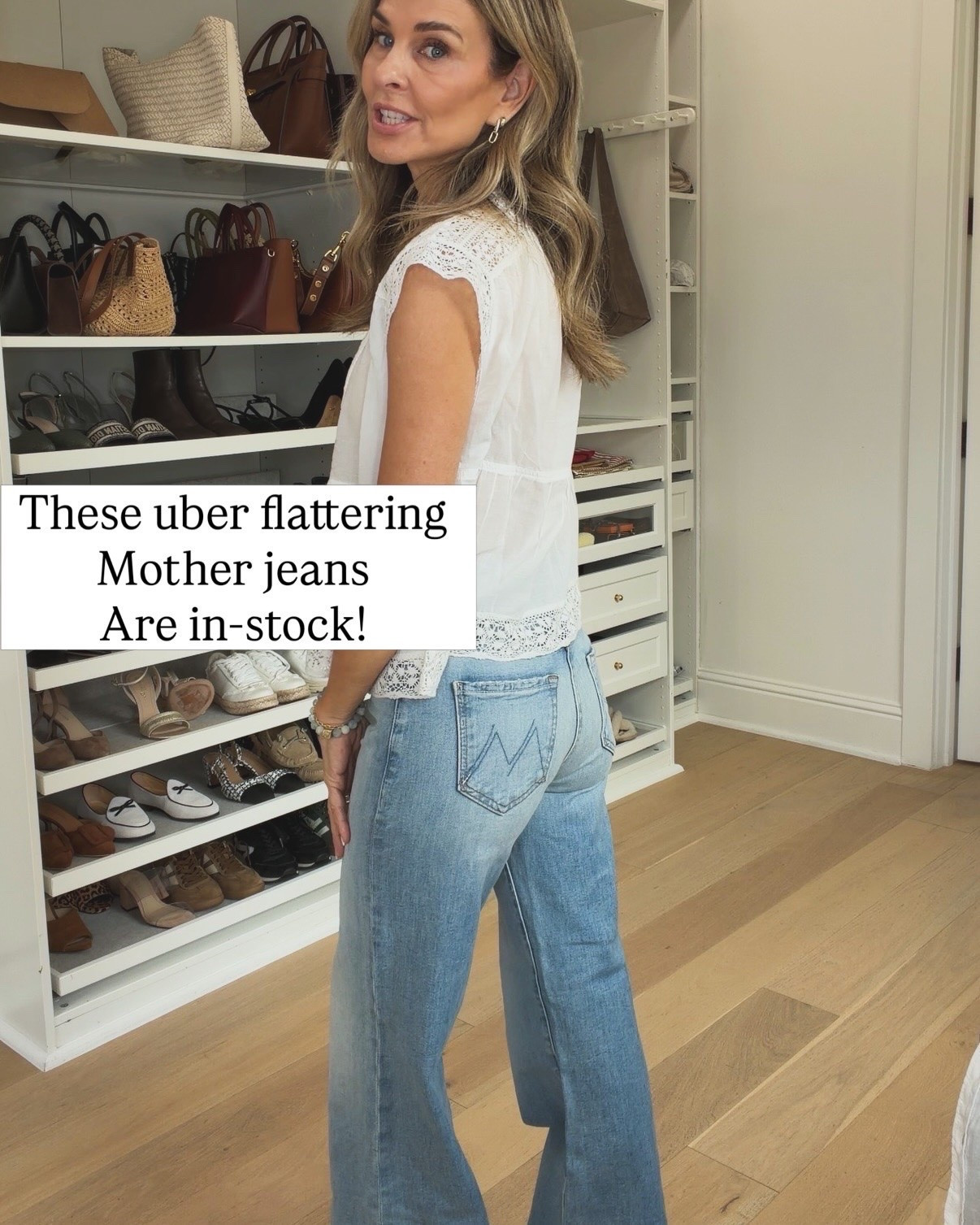 Discount code HFL20 

Top sz XS 
Jeans TTS 
HEELS TTS

#LTKootd #LTKMothersDay