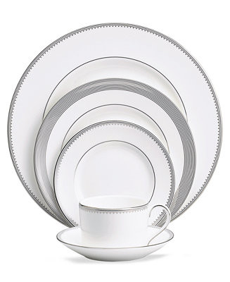 Vera Wang Wedgwood Dinnerware, Grosgrain 5 Piece Place Setting & Reviews - Fine China - Macy's | Macys (US)