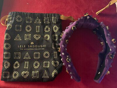 Lele Sadoughi Birthstone Collection February Amethyst headband  | eBay | eBay US