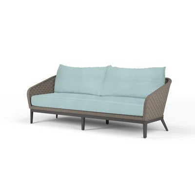 Aberdeen 87'' Wide Outdoor Patio Sofa with Sunbrella Cushions | Wayfair North America